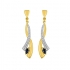 Boucles d'oreilles en or bicolore 750/000 et saphir CARADOR