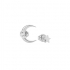 Boucles d'oreilles Get Lucky lune Guess en acier argenté UBE29009