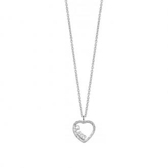 Collier Guess Love.Affair coeur argenté UBN83113