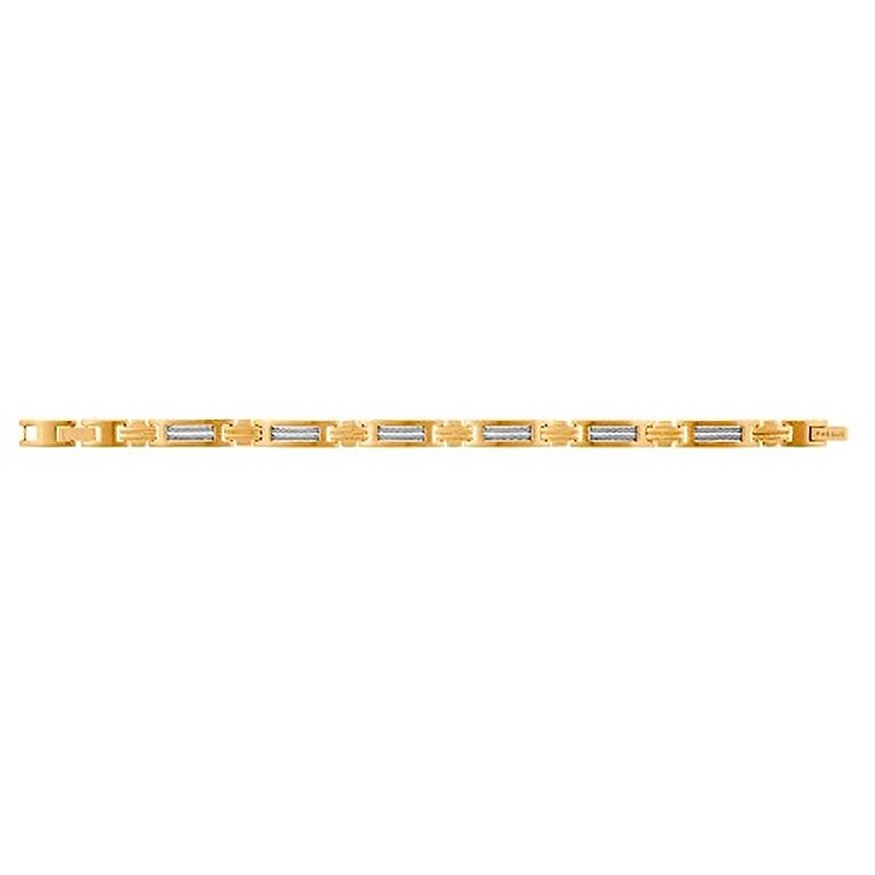 Bracelet Phebus acier doré et cable 35-0950