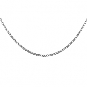 Chaîne argent 925/000 Carador maille epaisse forçat  diamantée longueur du collier 50cm