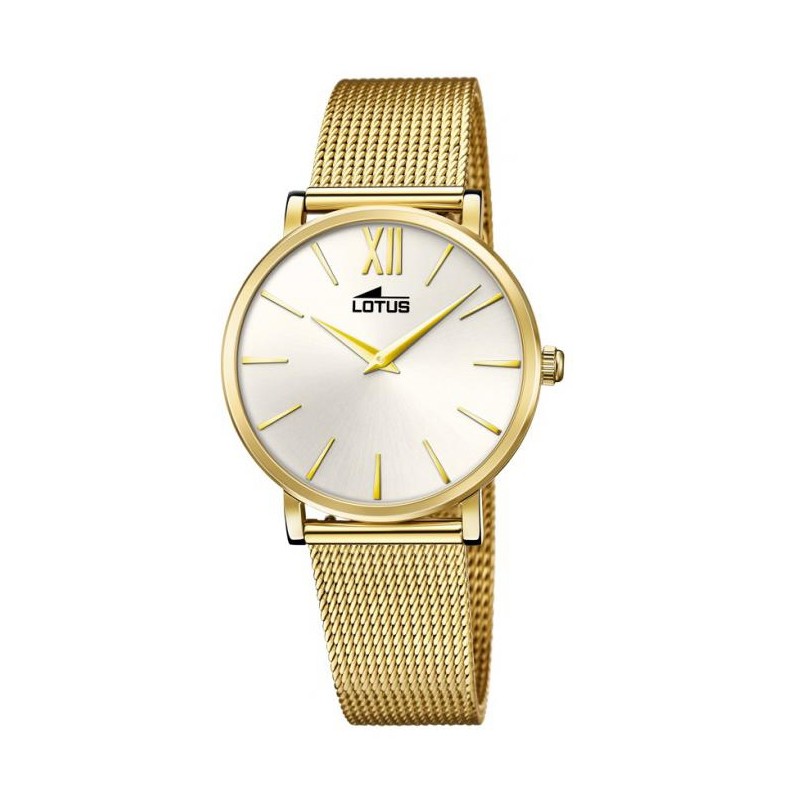 MONTRE LACOSTE FEMME SILICONE CHAMPAGNE ET DOREE