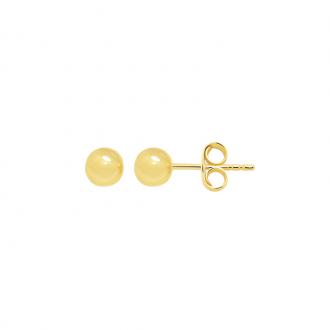 Boucles d'oreilles Carador boules 5 mm en or jaune 375/000