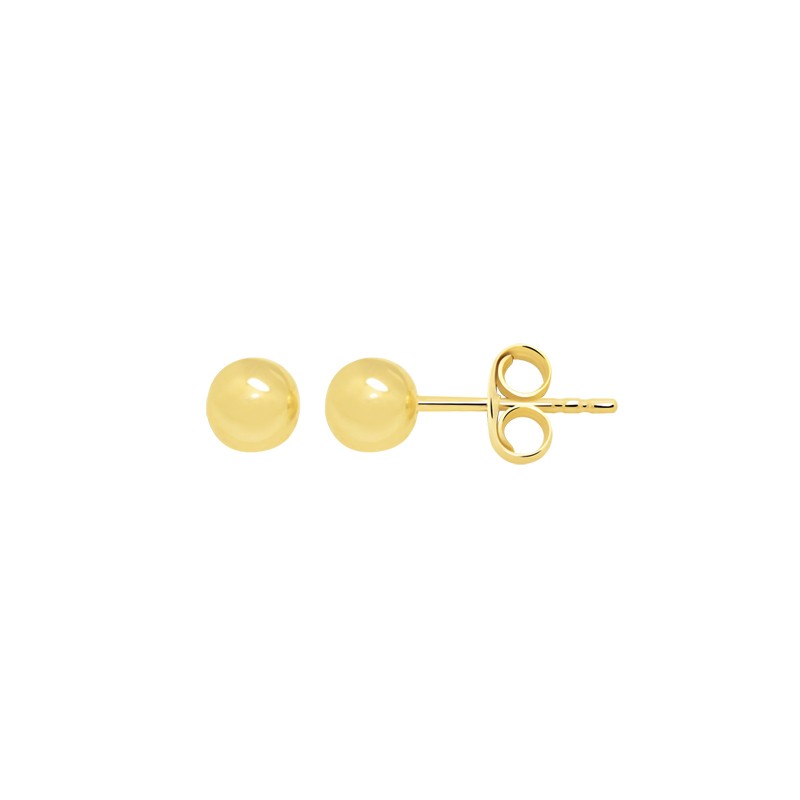 Boucles d'oreilles Carador boules 5 mm en or jaune 375/000