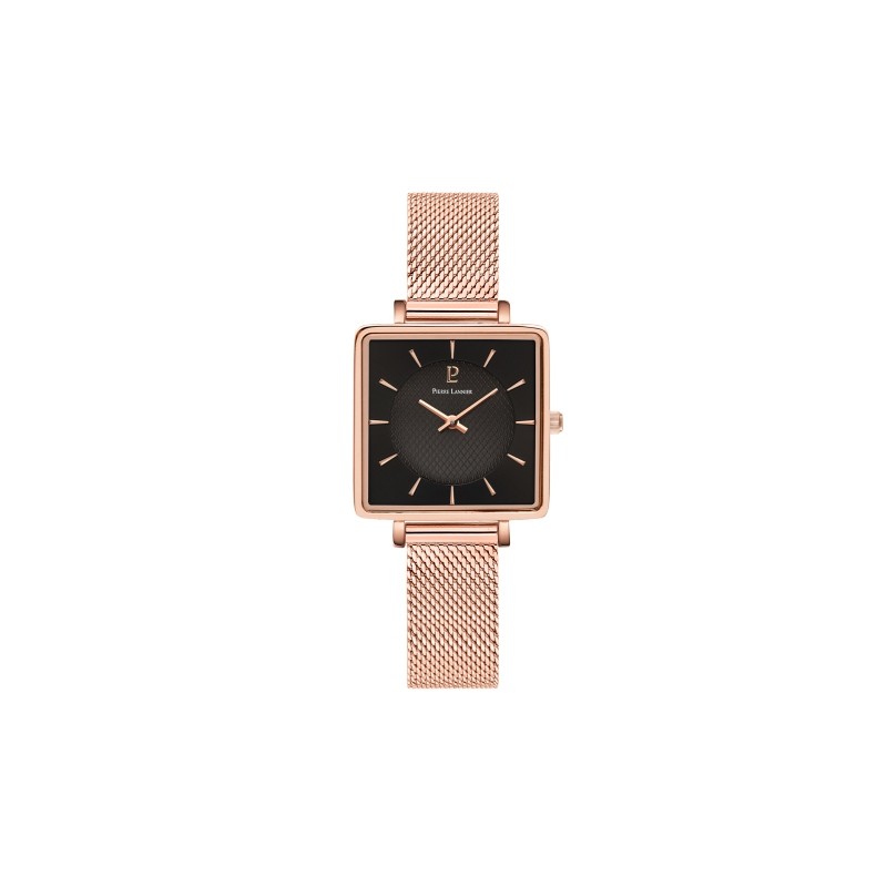 Montre Pierre Lannier Femme  Lecaré dorée rose 008F938