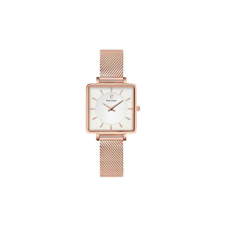 Montre Pierre Lannier Femme  Lecaré dorée rose 008F928