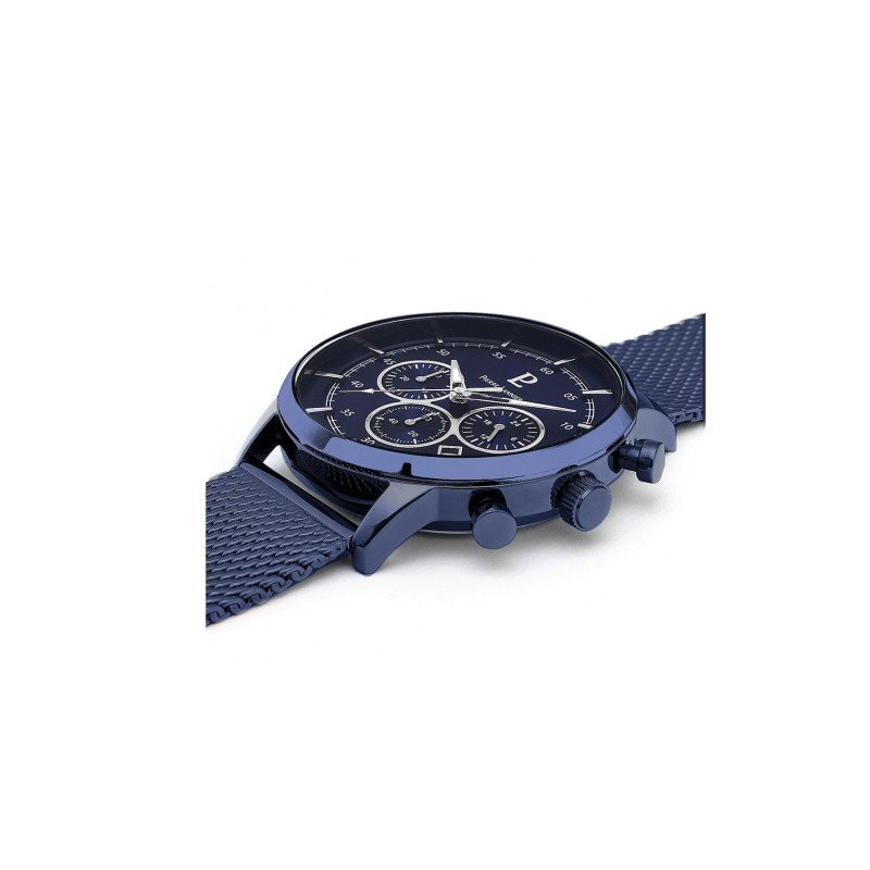 Montre Homme Pierre Lannier  multifonctions acier bleu 230D466