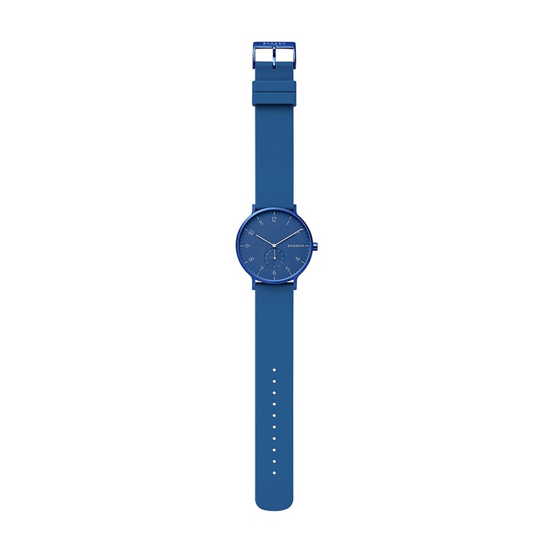 Montre Aaren Kulor Skagen silicone bleu électrique SKW6508