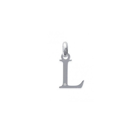 Charme Lettre Alphabet Argent 925 – Avec Oxydes De Zirconium Et Mousqueton – Petit Pendentif Personnalisable