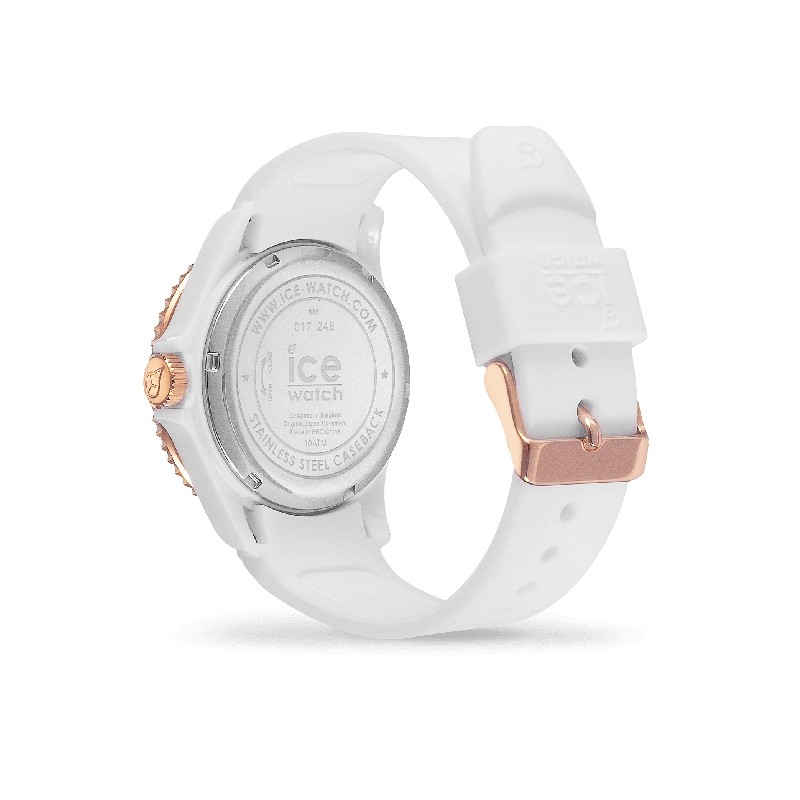 Montre ICE-WATCH ICE Crystal White Rose-Gold Smooth MEDIUM 017248