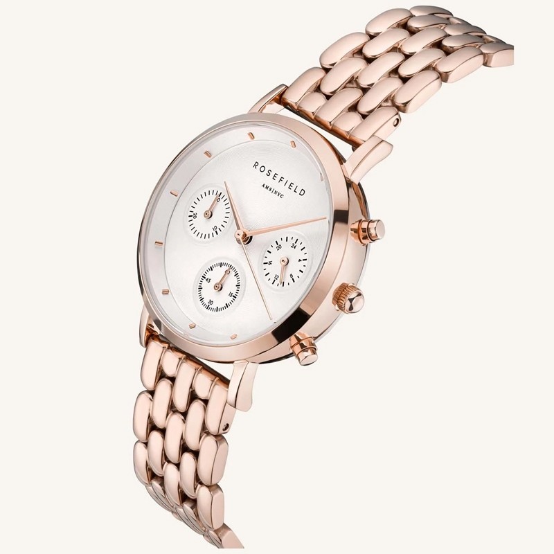 Montre Gabby Rosefield acier doré rose NWG-N91