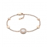 Bracelet femme Fossil collection Classics acier doré rose JF03264791