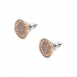 Boucles d'oreilles femme Fossil collection Classics acier doré rose JF03263791