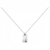 Collier Phebus acier argenté et diamants 75-0126