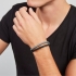 Bracelet homme Fossil collection Vintage Casual cuir et acier JF03320793