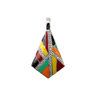 Pendentif Una Storia Art Déco argent 925/000 BQ121203