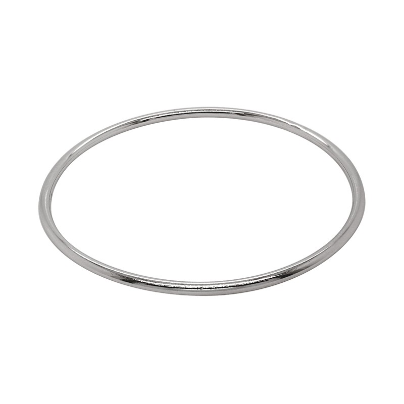 Bracelet jonc Carador tube rond 2 mm en argent 925/000