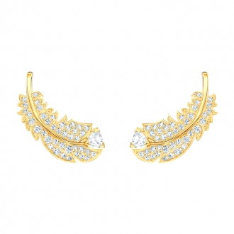 Boucles d'oreilles clous Nice Swarovski métal doré 5505623