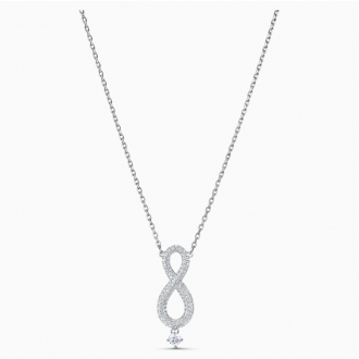 Collier Infinity Swarovski en métal argenté 5537966