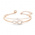 Bracelet-jonc Infinity Swarovski en métal doré rose 5518871