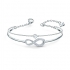 Bracelet-jonc Infinity Swarovski en métal argenté 5520584