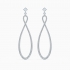 Boucles d'oreilles Infinity Swarovski en métal argenté 5518878