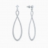 Boucles d'oreilles Infinity Swarovski en métal argenté 5518878