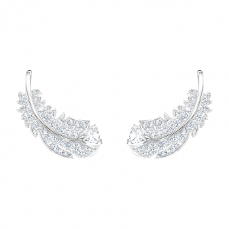 Boucles d'oreilles clous Nice Swarovski en métal argenté 5482912