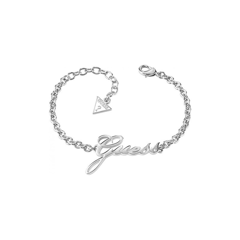 Bracelet Guess logo Guess en métal argenté UBB82066