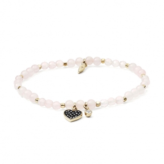 Bracelet en quartz rose fossil JA6922710