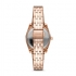 Montre Fossil ES4898 Scarlette Mini à trois aiguilles avec date en acier inoxydable doré rose