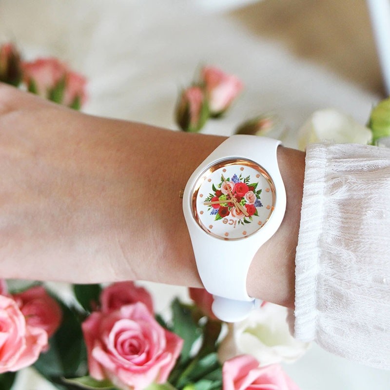 Montre Ice Watch Ice flower White Bouquet Taille S 017575