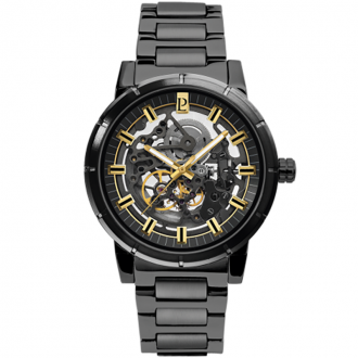 Montre Pierre Lannier Automatic acier noir 325C439
