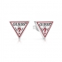 Boucles d'oreilles puces acier logo triangle Guess UBE29051