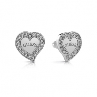 Boucles d'oreilles coeur UBE78054 de la marque GUESS