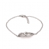 Bracelet en argent motifs coeurs entrelacés JBR9183