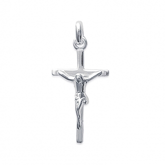 Pendentif croix et christ relief en argent 925/000 748583