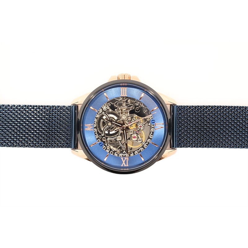 Montre Montignac collection S Automatique acier bleu MOW005