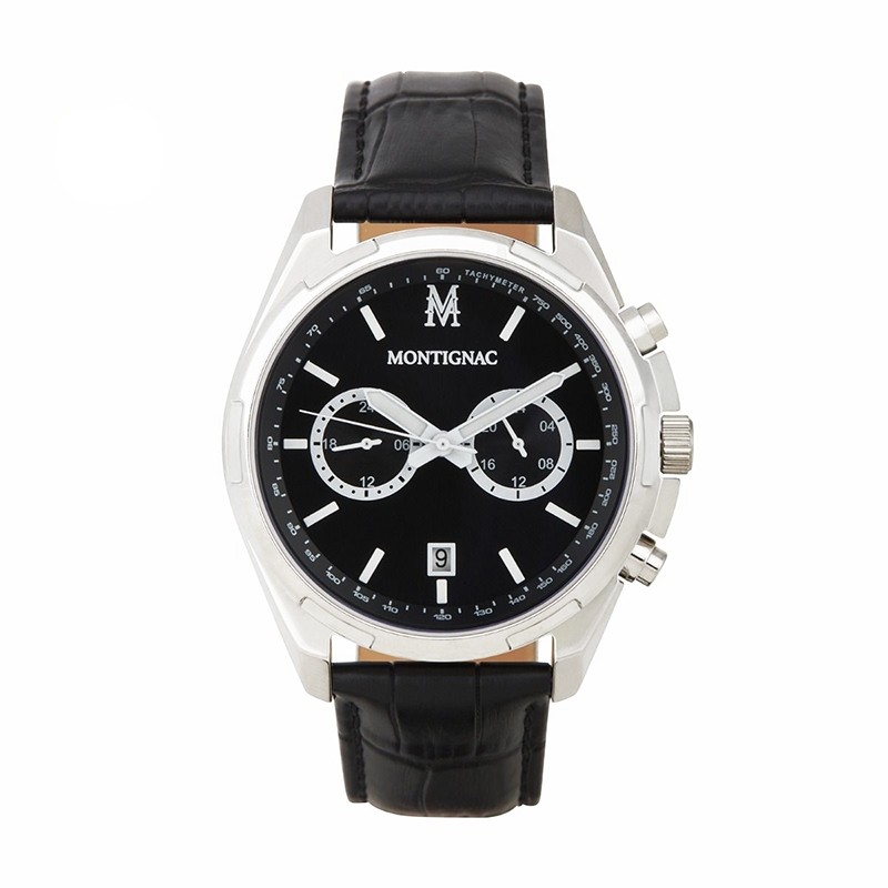  Montre MONTIGNAC Chronographe NEW Cuir 