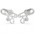 Boucles d'oreilles Guess acier argenté Boucles d'oreilles Guess acier argenté