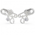 Boucles d'oreilles Guess acier argenté 