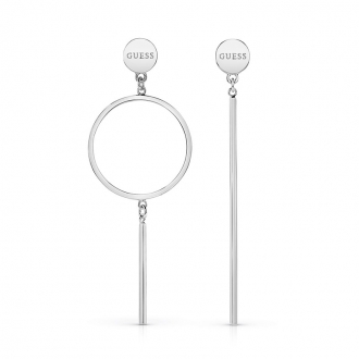 Boucles d'oreilles pendantes en acier de la marque Guess