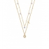 Collier Guess en acier doré et cristaux