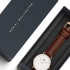 Montre Homme cuir marron Daniel Wellington