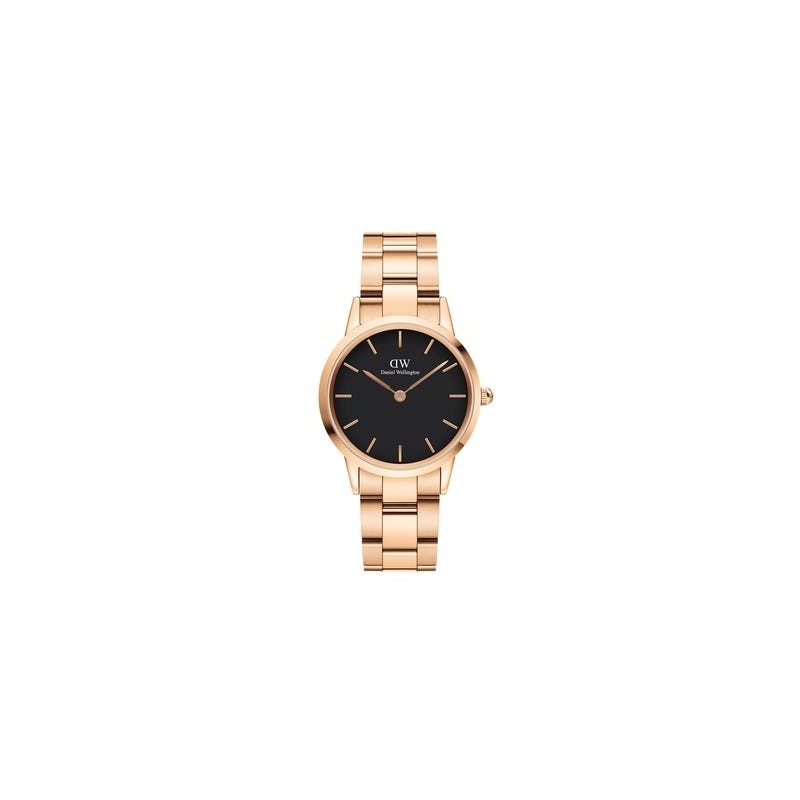 montre femme acier doré rose Daniel Wellington