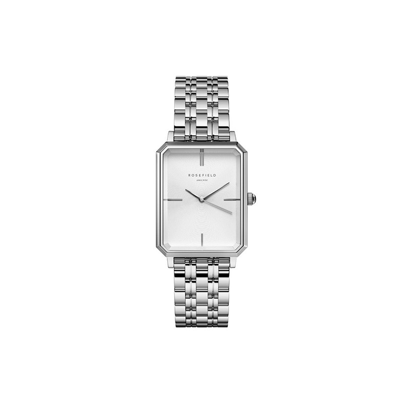 Montre femme Rosefield acier argenté bracelet à maillons