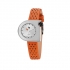 Montre Lip femme acier argenté bracelet cuir 