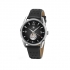 Montre automatique Lip homme acier argenté bracelet cuir 