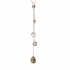 Collier argent 925/000 rhodié et multi-pierre fine 