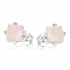 Boucles d'oreilles en argent 925/000 et quartz rose